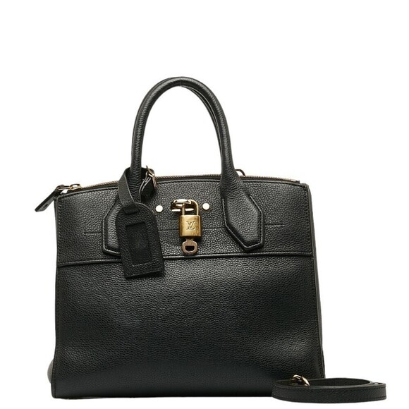 Louis Vuitton City Steamer PM Leather Handbag M51028 in Good condition